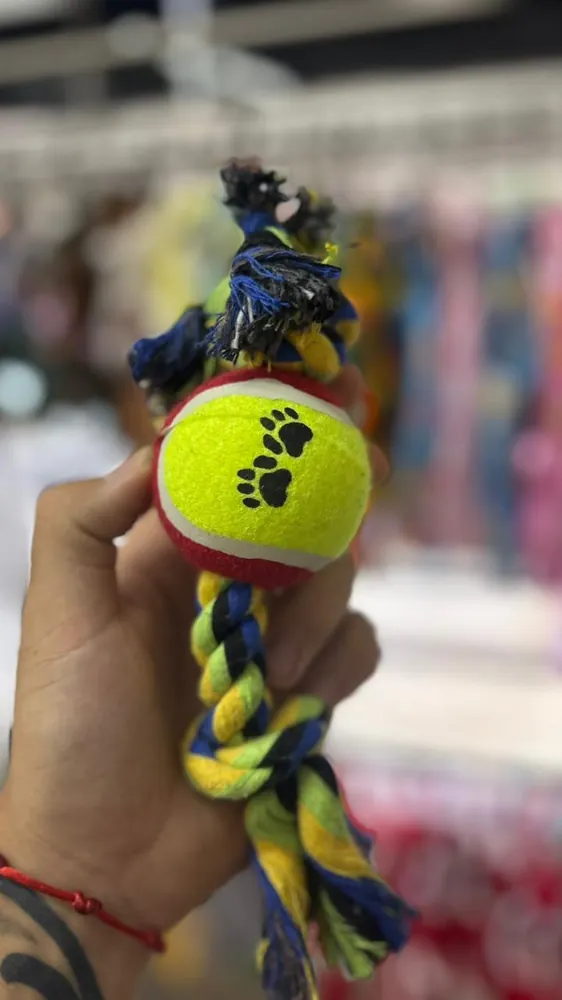 Pelota de tenis con cuerda